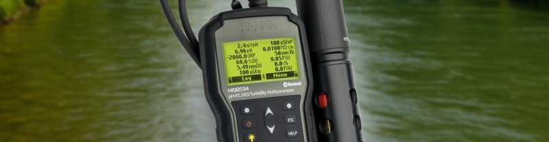 ¡Mas parámetros, más posibilidades! HANNA Instruments presenta el nuevo equipo Medidor portátil multiparámetro Bluetooth® de pH/CE/Turbidez/OPDO® HI98594 