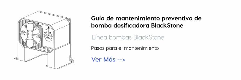 Guía de mantenimiento preventivo de bomba dosificadora BlackStone