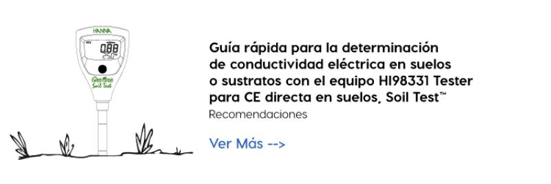 Guía rápida para la determinación de conductividad eléctrica en suelos